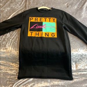 PRETTY LITTLE THING SWEAT SHIRT DRESS
